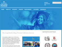 Tablet Screenshot of longbeachcollegepromise.org